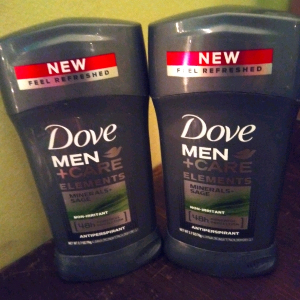 Lot of 2 men's Dove deodarants